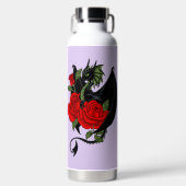 Black Dragon Rote Rosen Lavender Trinkflasche (Vorderseite)