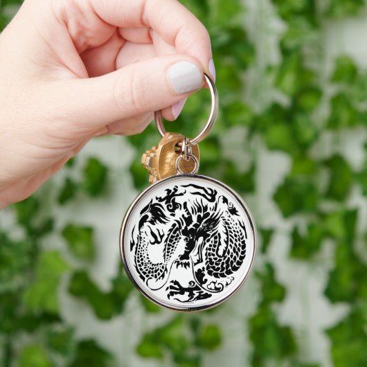 Black Dragon Schlüsselanhänger (Hand)