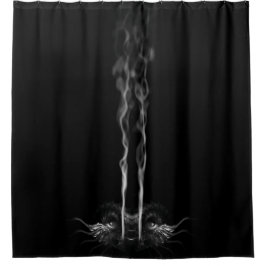Black Dragon Smoke Duschvorhang