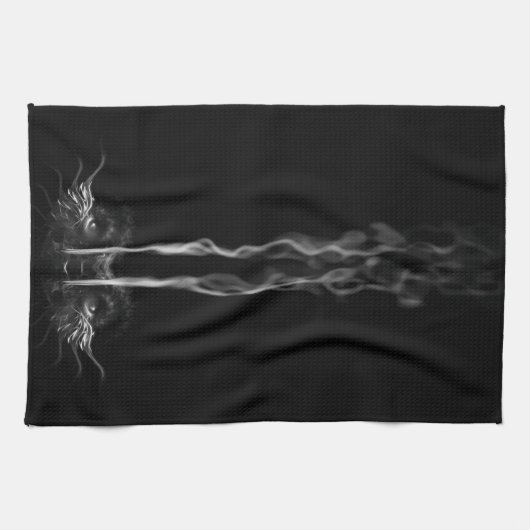 Black Dragon Smoke Geschirrtuch (Horizontal)