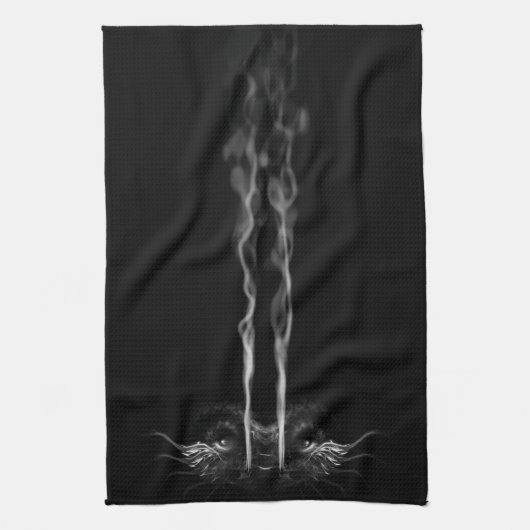 Black Dragon Smoke Geschirrtuch (Vertikal)