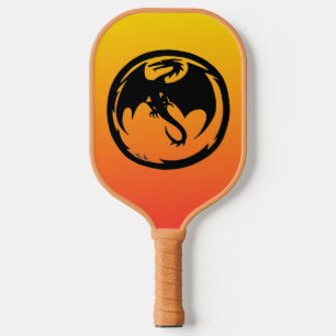 Black Dragon sunrise tan pickleball paddle