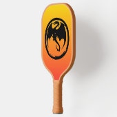 Black Dragon sunrise tan pickleball paddle (Links)