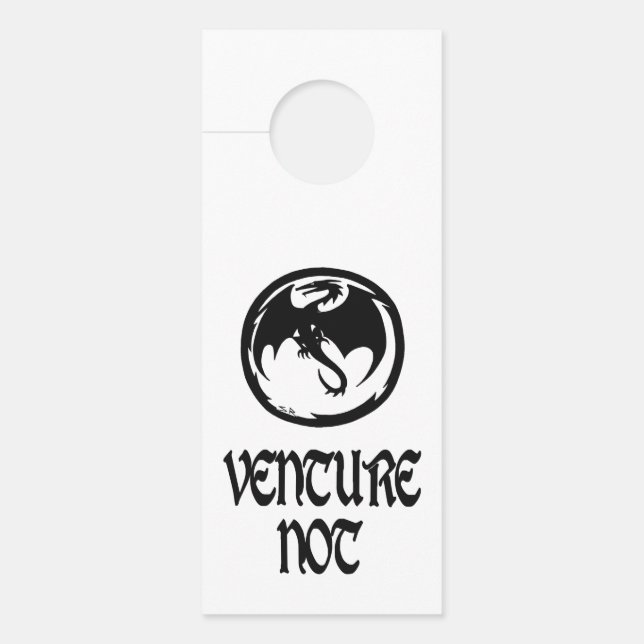 Black Dragon Venture Venture Keine Türklammer Türanhänger (Vorderseite)