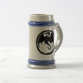 Black Dragon verlassen Handbierstein Bierglas (VorderseiteRechts)