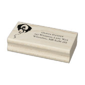 Black Dragon Wedding Address Gummistempel (Stempel)