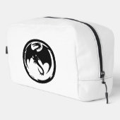 Black Dragon white dopkit Waschbeutel (Rechte Ecke)