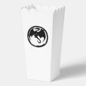 Black Dragon White Popcorn Box Geschenkschachtel (Vorderseite)