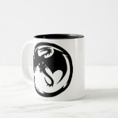 Black Dragon zweifarbige Tasse (Vorderseite Links)