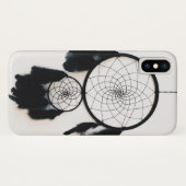 Black Dreamcatcher mit Feathers Case-Mate iPhone Hülle (Rückseite (Horizontal))