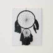 Black Dreamcatcher mit Feathers Puzzle (Vertikal)