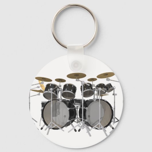 Black Drum Kit: 10 Stück: Schlüsselanhänger (Vorderseite)