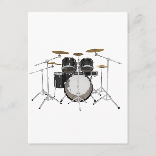 Black Drum Kit: Postkarte (Vorderseite)