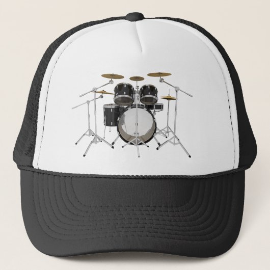 Black Drum Kit: Truckerkappe (Vorderseite)