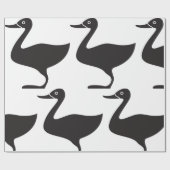 Black Duck Bird-Symbol Geschenkpapier (Flach)