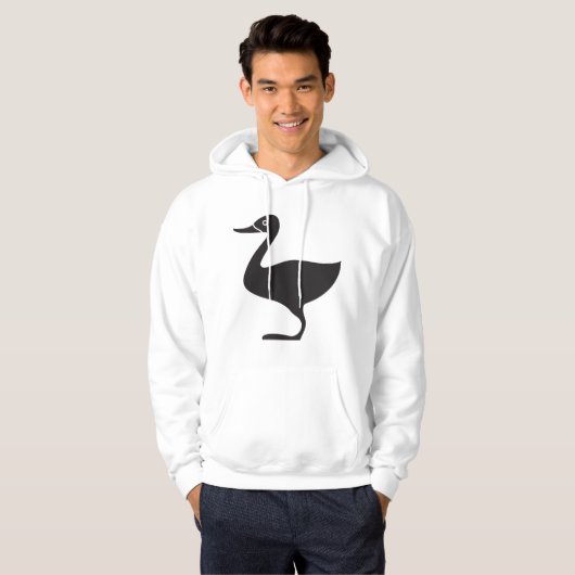Black Duck Bird-Symbol Hoodie (Vorne ganz)
