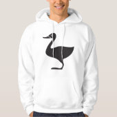 Black Duck Bird-Symbol Hoodie (Vorderseite)