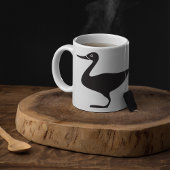 Black Duck Bird-Symbol Kaffeetasse