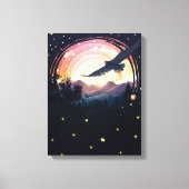 Black Eagle Canvas Print Leinwanddruck (Vorderseite)