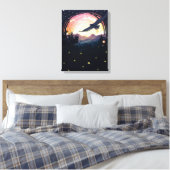Black Eagle Canvas Print Leinwanddruck (Insitu (Schlafzimmer))