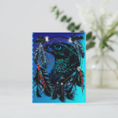Black Ealge Dreamcatcher Postkarte (Stehend Vorderseite)