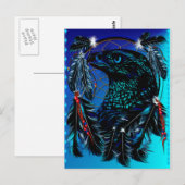 Black Ealge Dreamcatcher Postkarte (Vorne/Hinten)