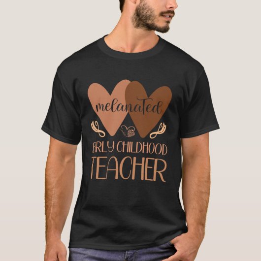 Black Early Childhood Teacher Black History Women  T-Shirt (Vorderseite)