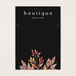Black Earthy Necklace Juwelier Display Card
