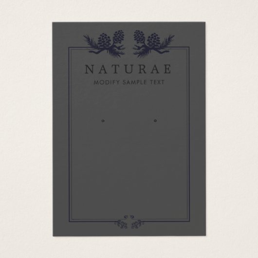 Black Earthy Vintag Earring Juwelier Display (Vorderseite)