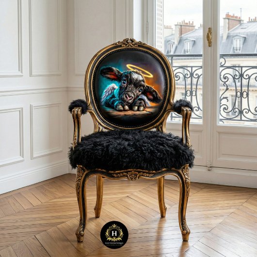  Black Easter Lamb Angel Decoupage Seidenpapier