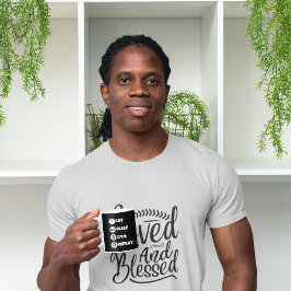 Black Eat Sleep Gym Repeat Icon Tasse