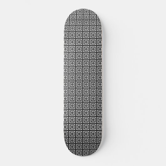 Black Echo Squares Skateboard (Vorderseite)
