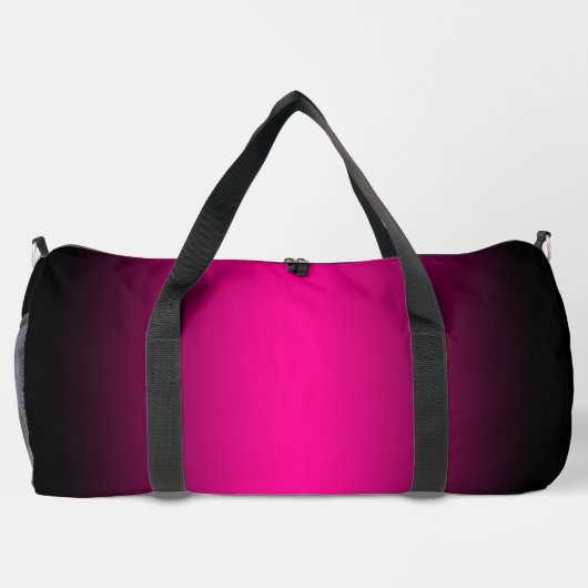 Black Edge Magenta Gradient Duffle Bag (Rückseite)