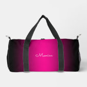 Black Edge Magenta Ombre Duffle Bag (Vorderseite)