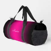Black Edge Magenta Ombre Duffle Bag (Rechte Ecke)