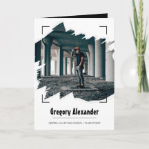 Black Edgy Abstrakt Brushstroke Foto Abschluss