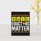 Black Educators Black History Month Pride Teacher Karte (Gelbe Blume)