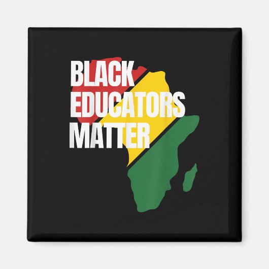 Black Educators Black History Teacher Afrikanische Magnet (Vorne)