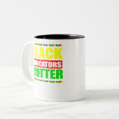 Black Educators Matter Black History Month Geschen Zweifarbige Tasse (Vorderseite Links)