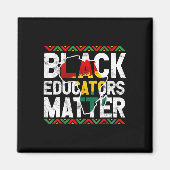 Black Educators Problem Design Black History Monat Magnet (Vorne)