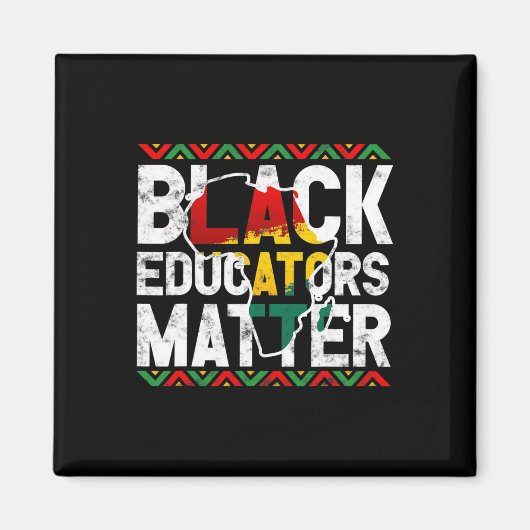 Black Educators Problem Design Black History Monat Magnet (Vorne)
