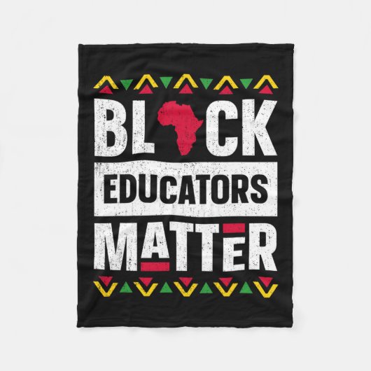 Black Educators Problem Teacher Black History Mont Fleecedecke (Vorderseite)