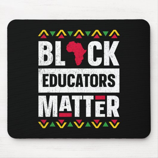 Black Educators Problem Teacher Black History Mont Mousepad (Vorne)
