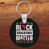 Black Educators Problem Teacher Black History Mont Schlüsselanhänger (Vorderseite)