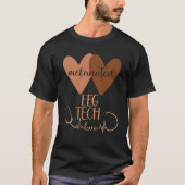 Black EEG Tech Melanated Black History Neurology T T-Shirt (Vorderseite)