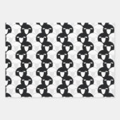 Black Eid Adha Mubarak Kaaba Sheep Pattern Geschenkpapier Set (Vorderseite 3)