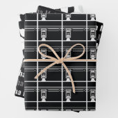 Black Eid Adha Mubarak Kaaba Sheep Pattern Geschenkpapier Set (Beispiel)