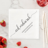 Black Eid Mubarak Calligrafie Custom Serviette (Beispiel)