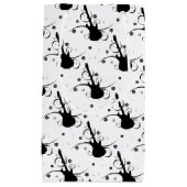 Black Electric Gitarre mit floralem Muster Kleine Geschenktüte (Vorderseite)