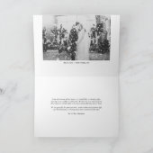 Black Elegant Beatrice Script Foto Wedding Dankeskarte (Innenseite)